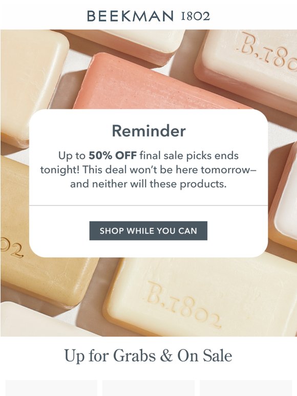 Last Chance for Final Sale Finds ⏰