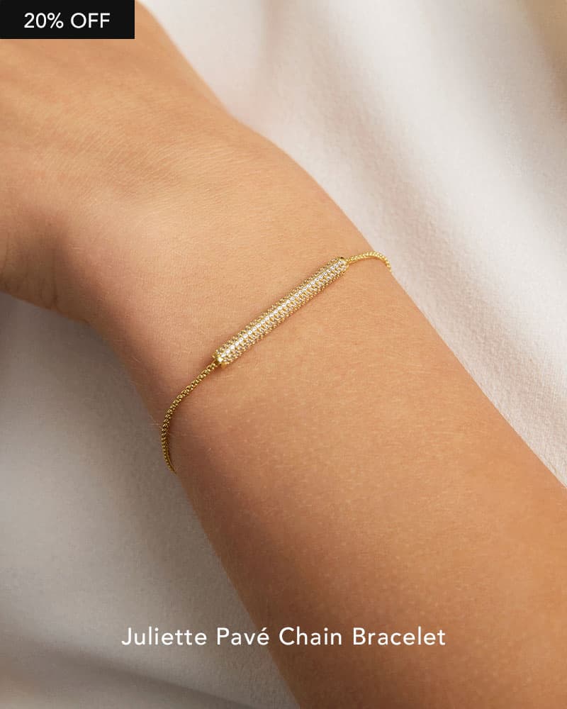 Juliette Pavé Chain Bracelet.