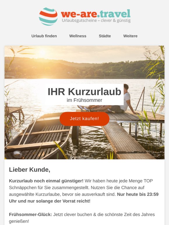 Letzte Chance! Kurzurlaube noch einmal günstiger