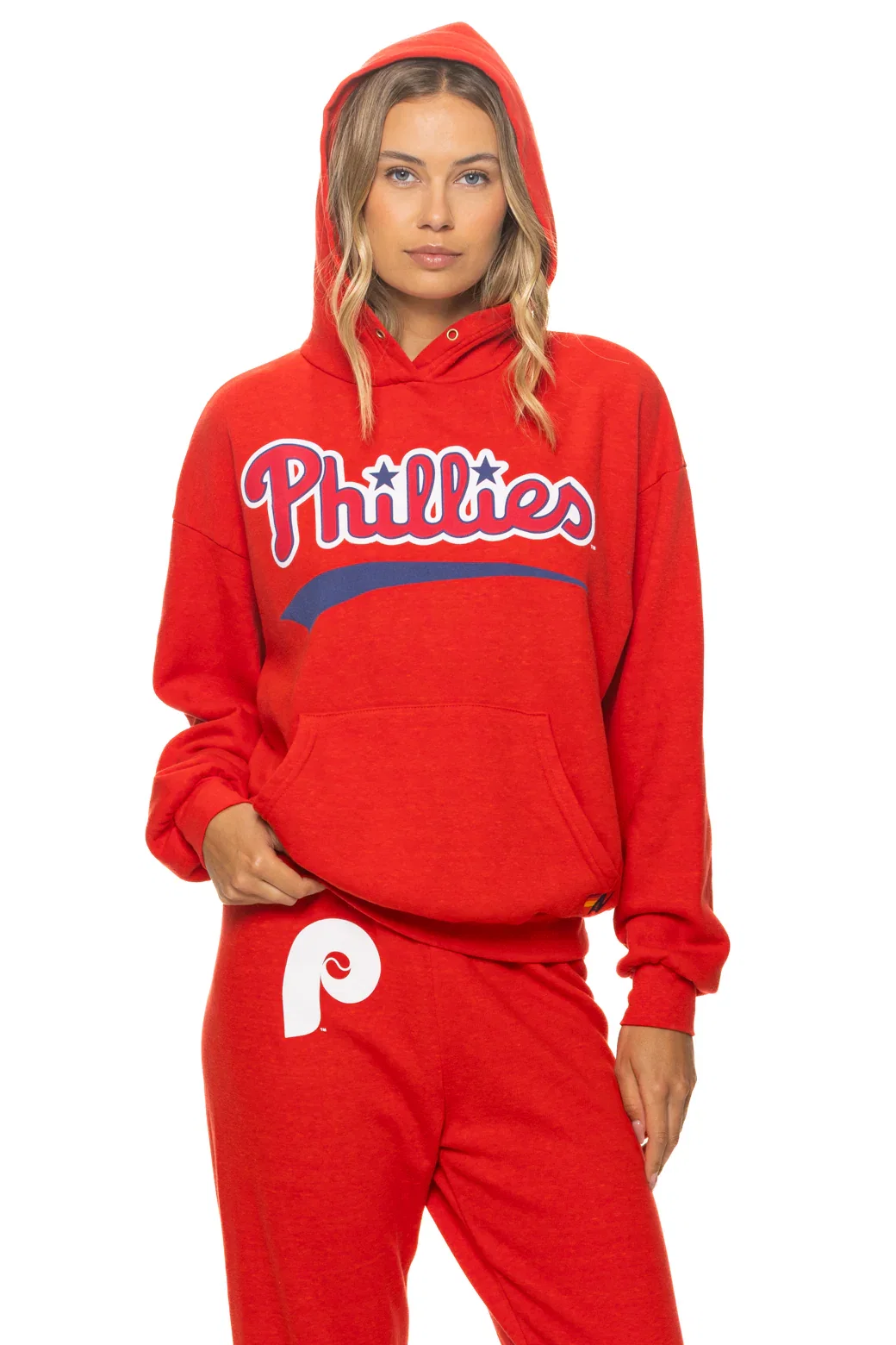 Image of PHILADELPHIA PHILLIES 2026 RELAXED PULLOVER HOODIE - RED