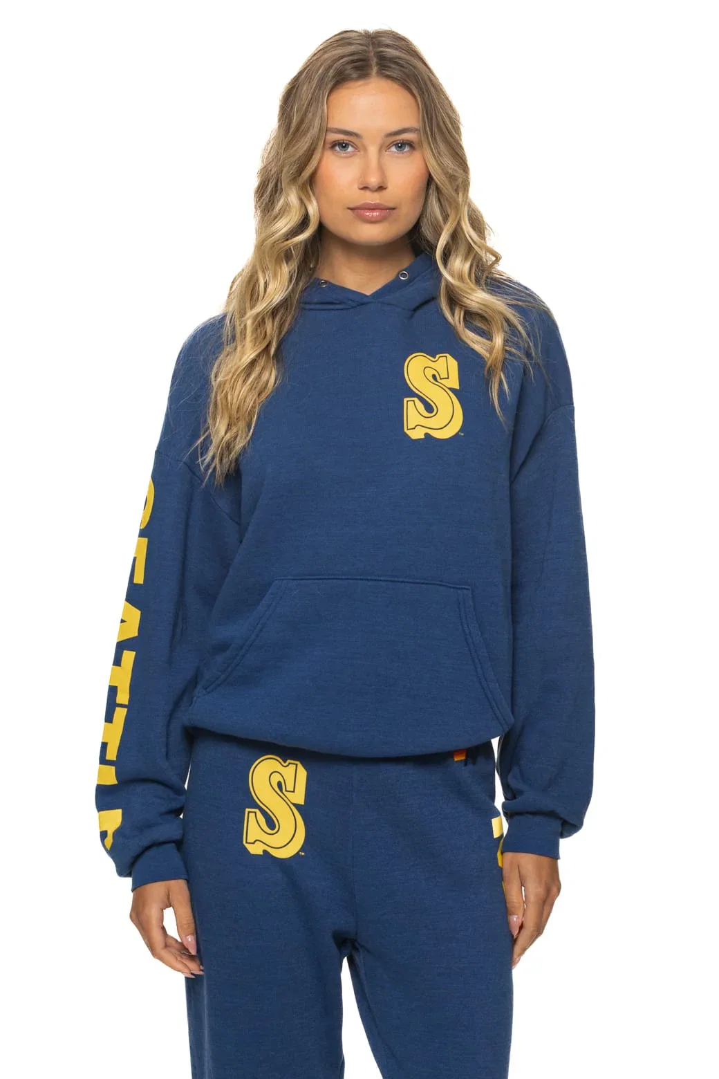 Image of SEATTLE MARINERS 2026 RELAXED PULLOVER HOODIE - ROYAL