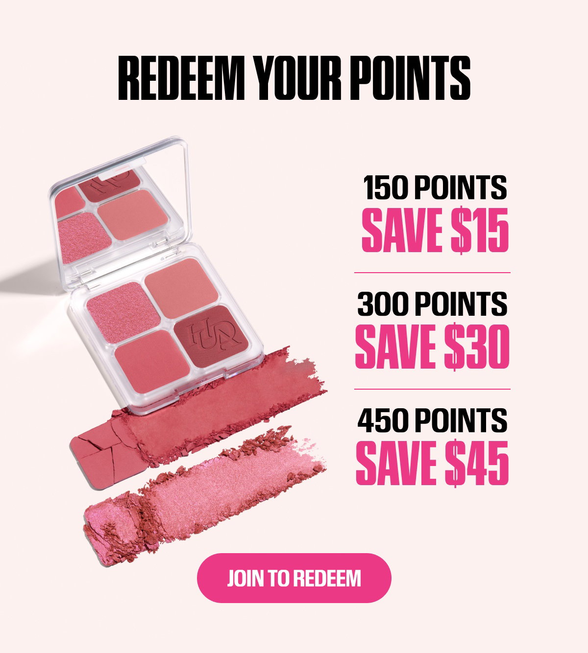 REDEEM YOUR POINTS