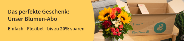 Das perfekte Geschenk: Unser Blumen-Abo. Hier entdecken