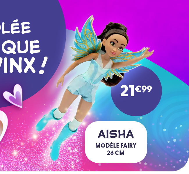 Poupée Winx 26 cm Modèle Fairy - Aisha