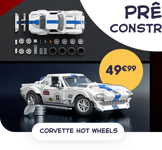 Corvette Hot Wheels à contruire - Mattel Brick Shop