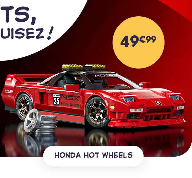 Honda Hot Wheels à construire - Mattel Brick Shop