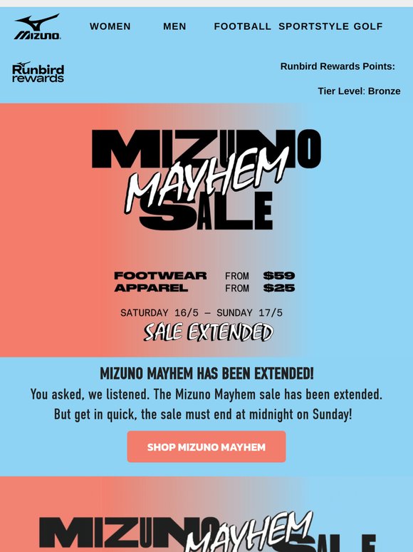 Mizuno Mayhem Extended!