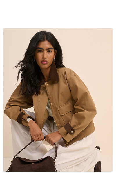 Camel Short Freddie Barn Jacket