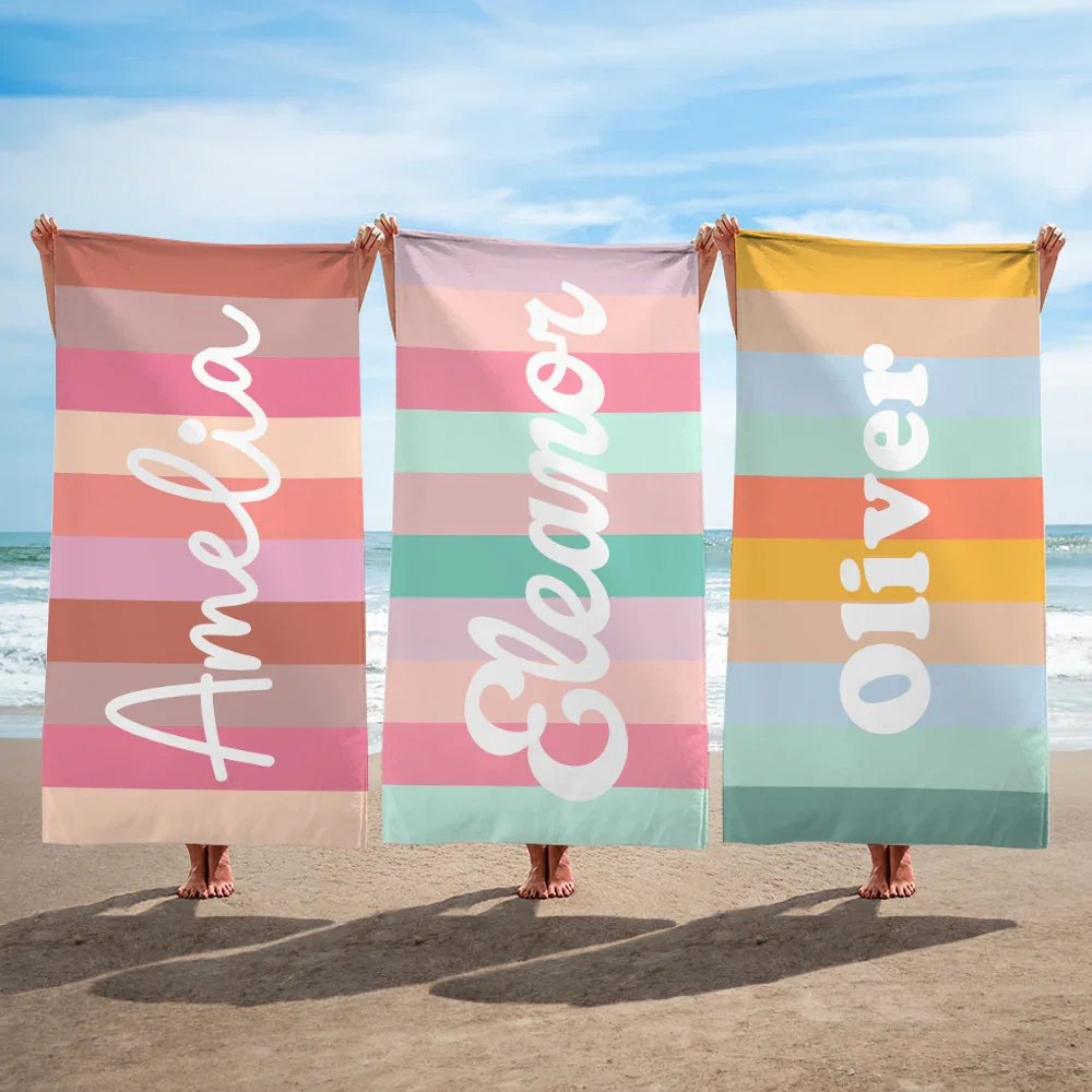 Color Striped Beach Towel