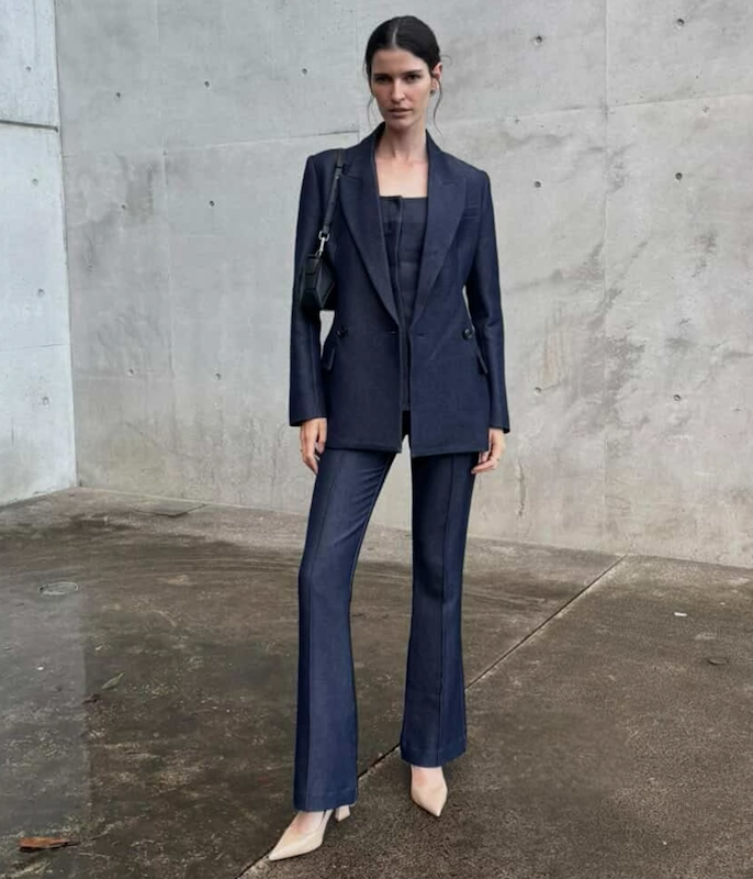 Vegan leather trench