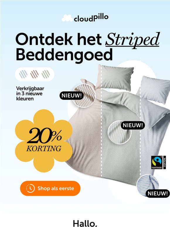 Onze striped sets zijn er 👀