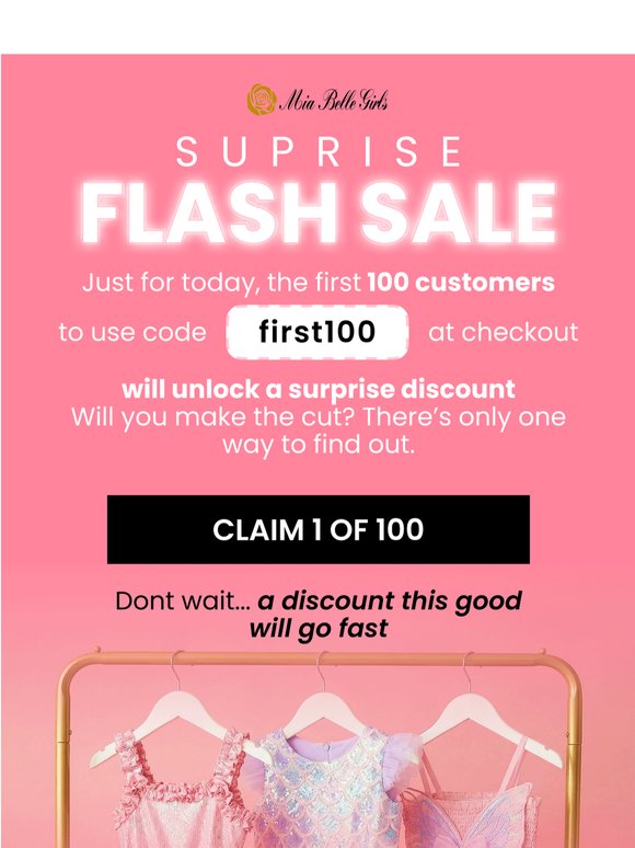 🎁 First 100 Unlock a BIG Surprise 👀