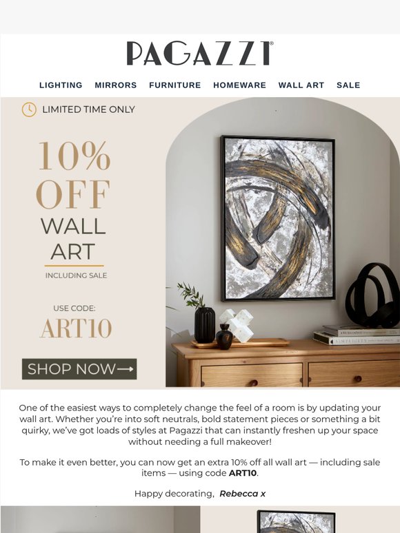Extra Savings on Wall Art Starts Now 🖼️