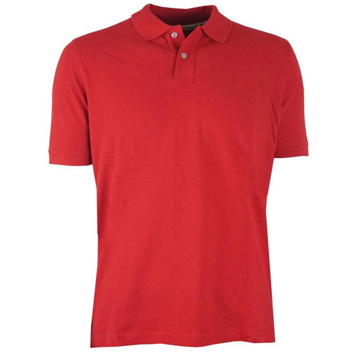 Shop Albert and Maurice Red Polo Shirt