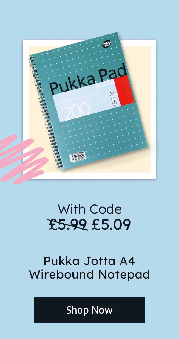 Pukka Jotta A4 Wirebound Notepad - With Code £5.09, Without Code £5.99