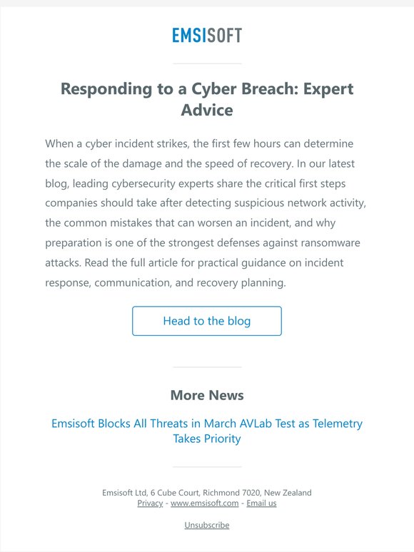 Responding to a Cyber Breach: Expert Advice