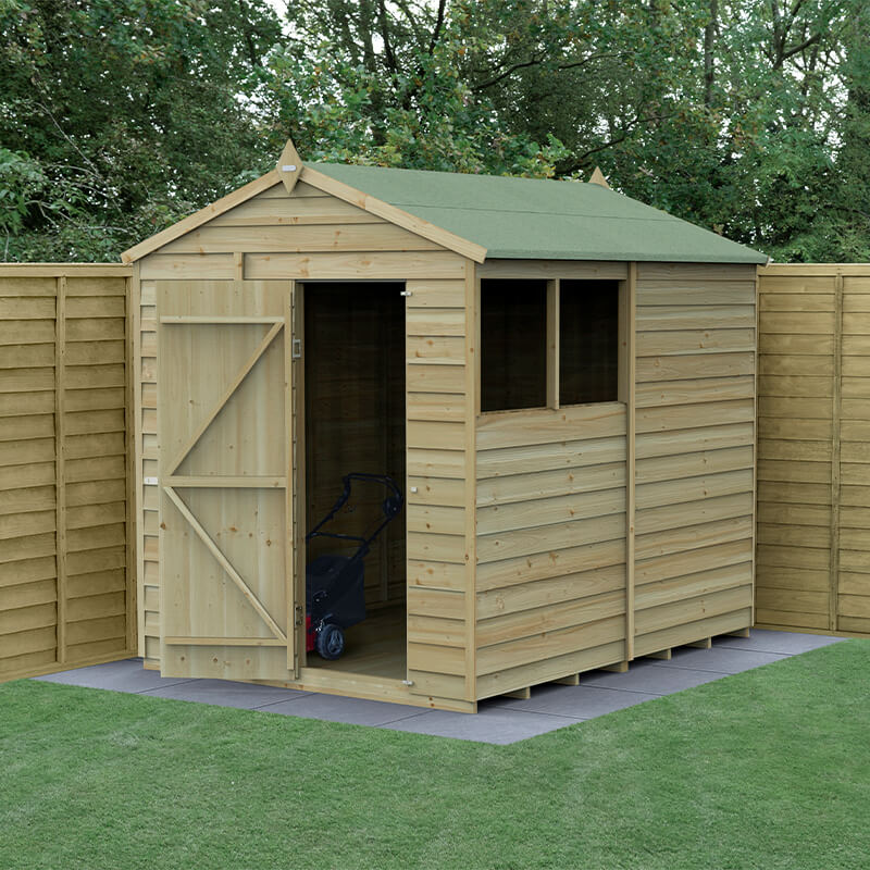 Image of 8' x 6' Forest 4Life Overlap Apex Wooden Shed