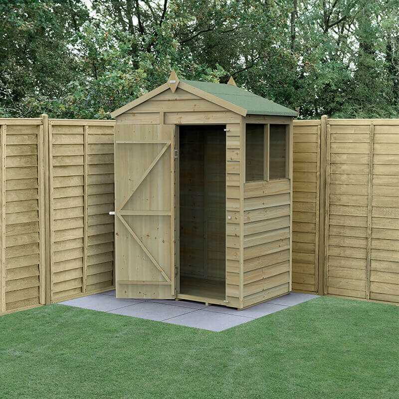 Image of 5' x 3' Forest 4Life Overlap Apex Wooden Shed