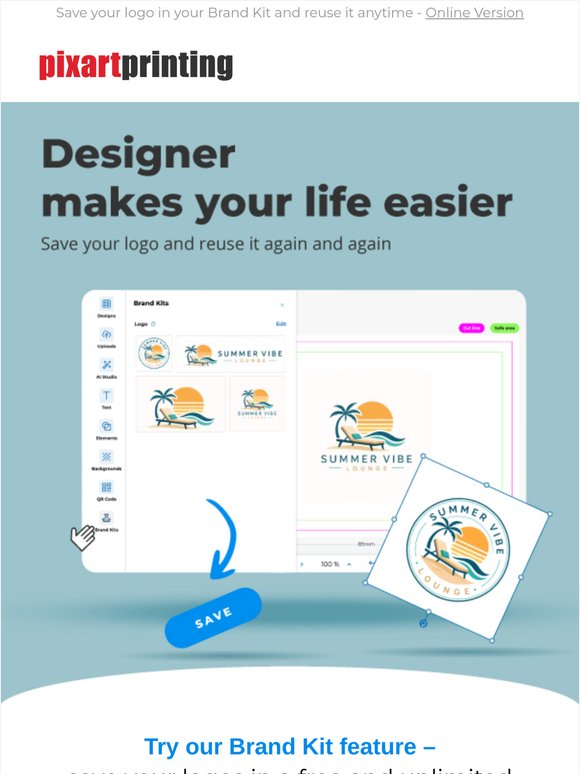 Designer: your logo when you need it