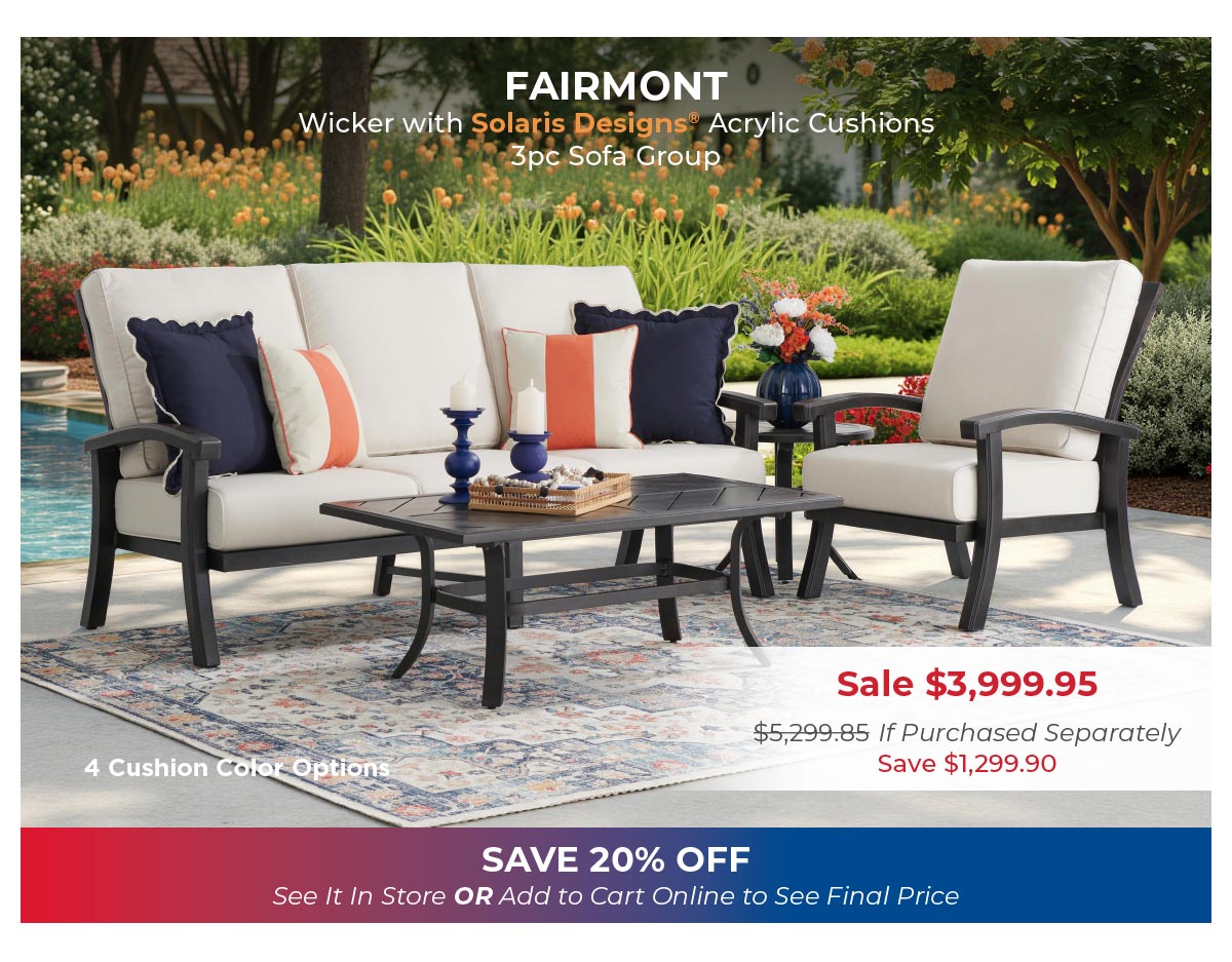 Fairmont 3pc sofa group 