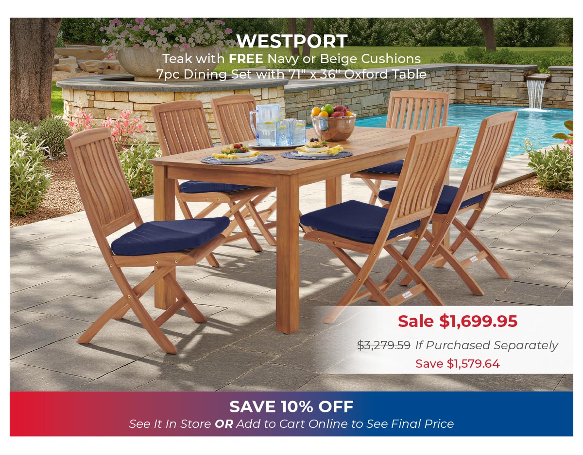 Westport 7pc dining set 
