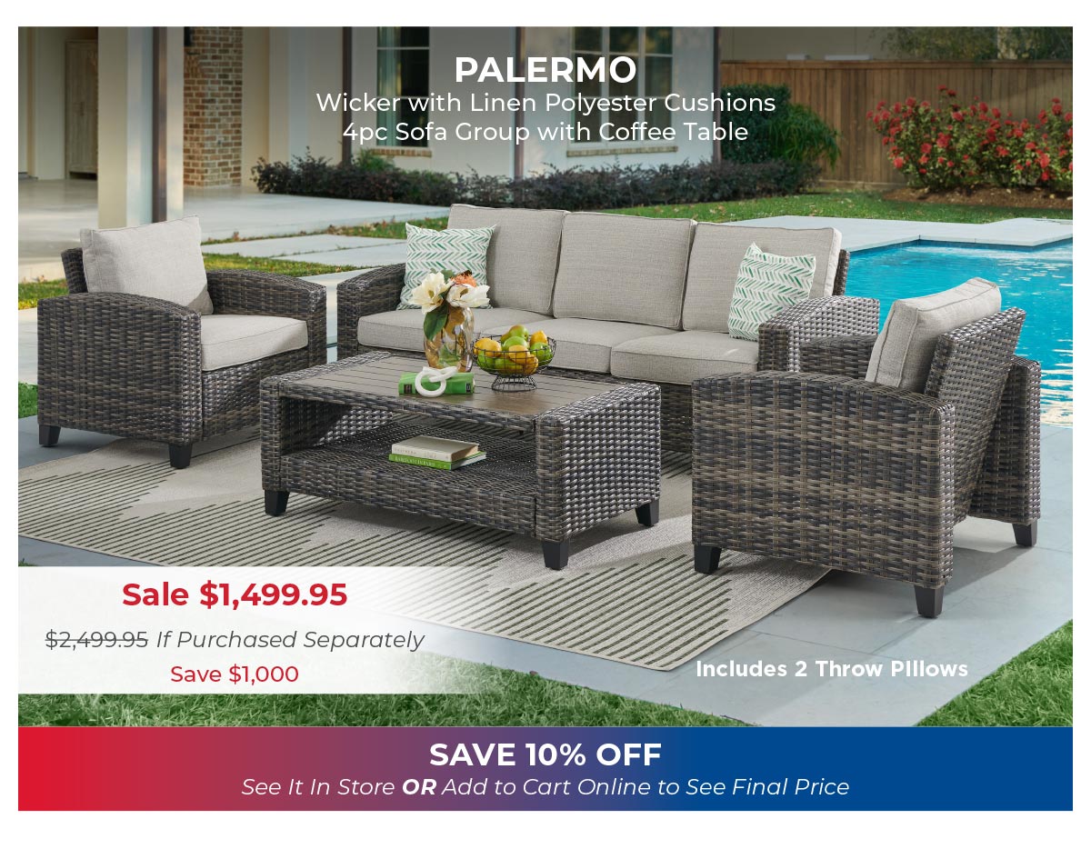 Palermo 4pc sofa group 