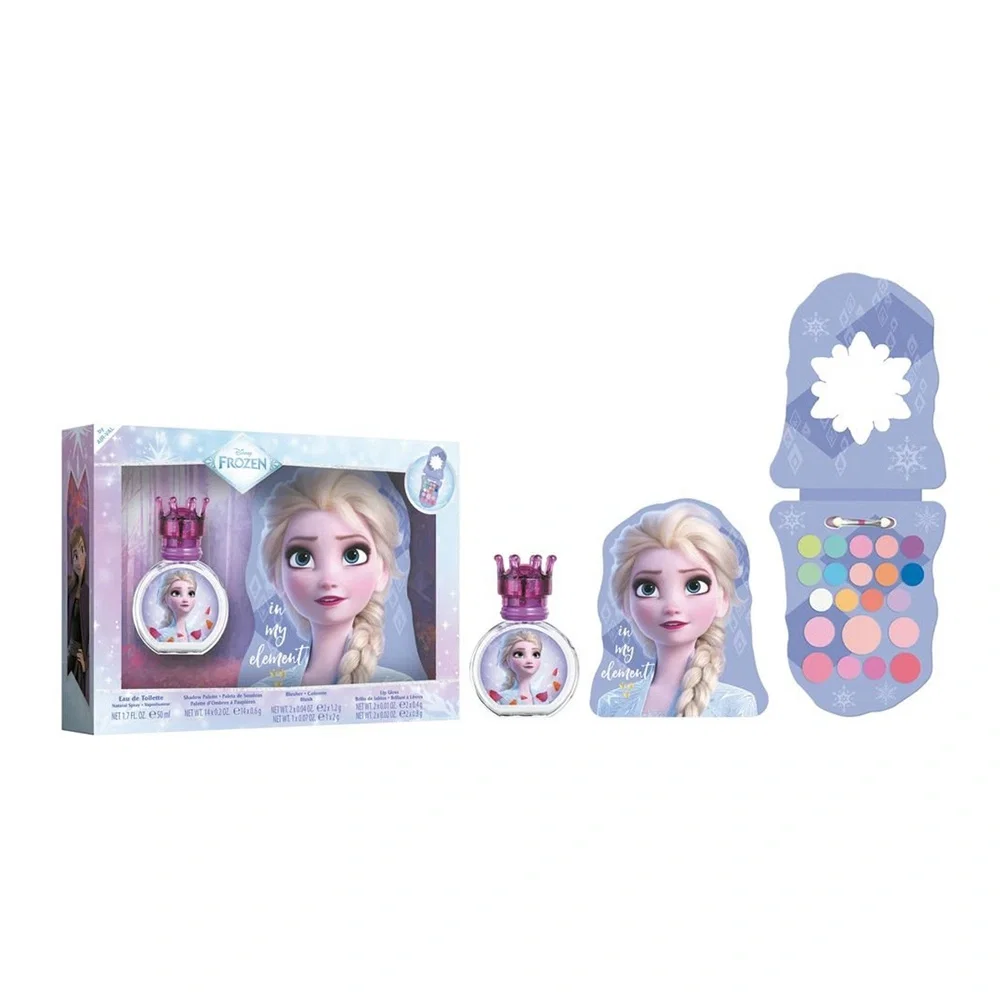Air-Val Disney Frozen Zestaw - woda toaletowa  50 ml + paletka do makijażu