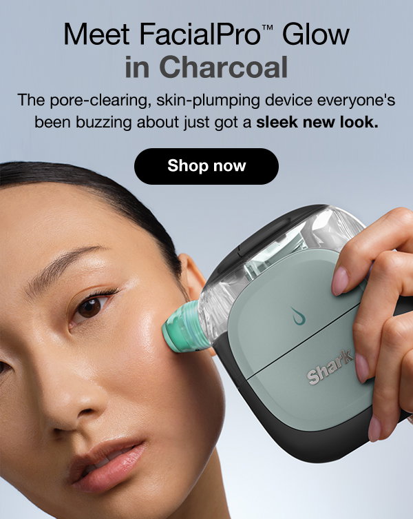 Meet FacialPro Glow in Charcoal. The pore-clearing, skin-plumping device everyone's been buzzing about just got a sleek new look.