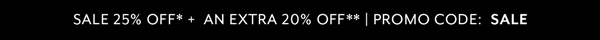 Sale - Extra 20% Off