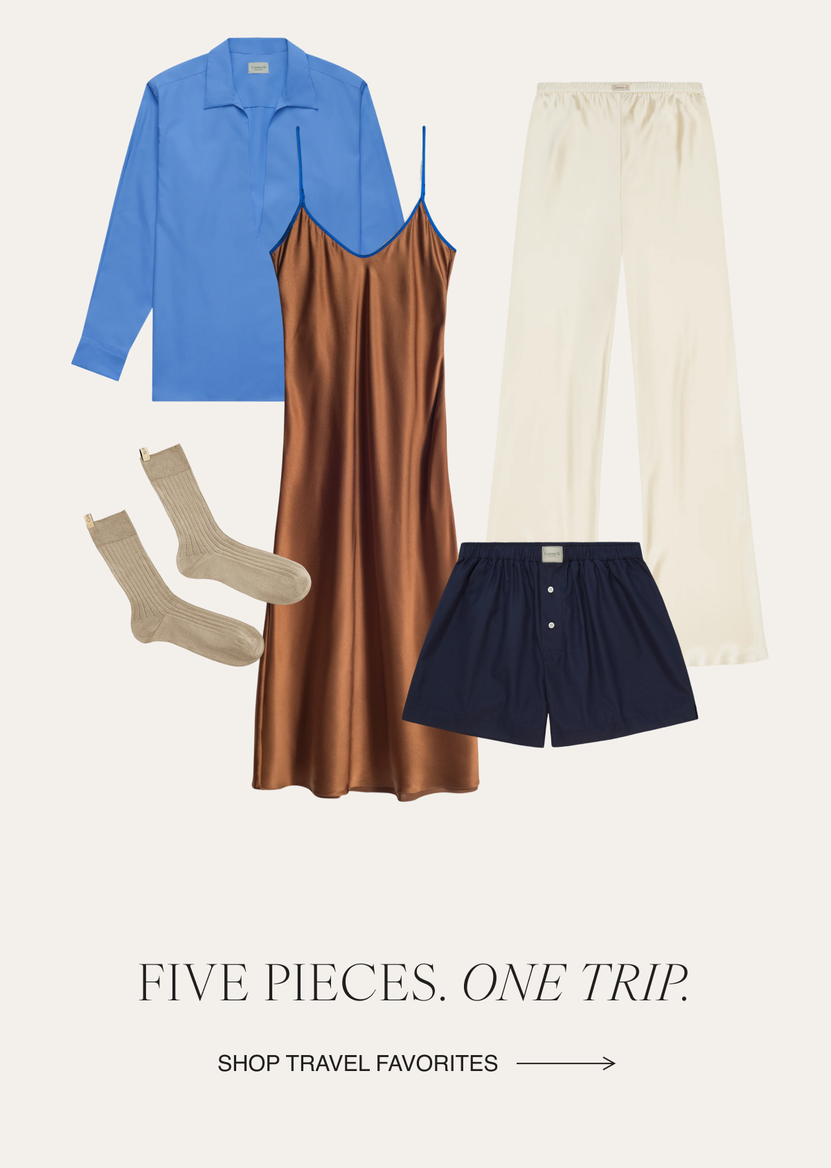 Pack less. Wear more.