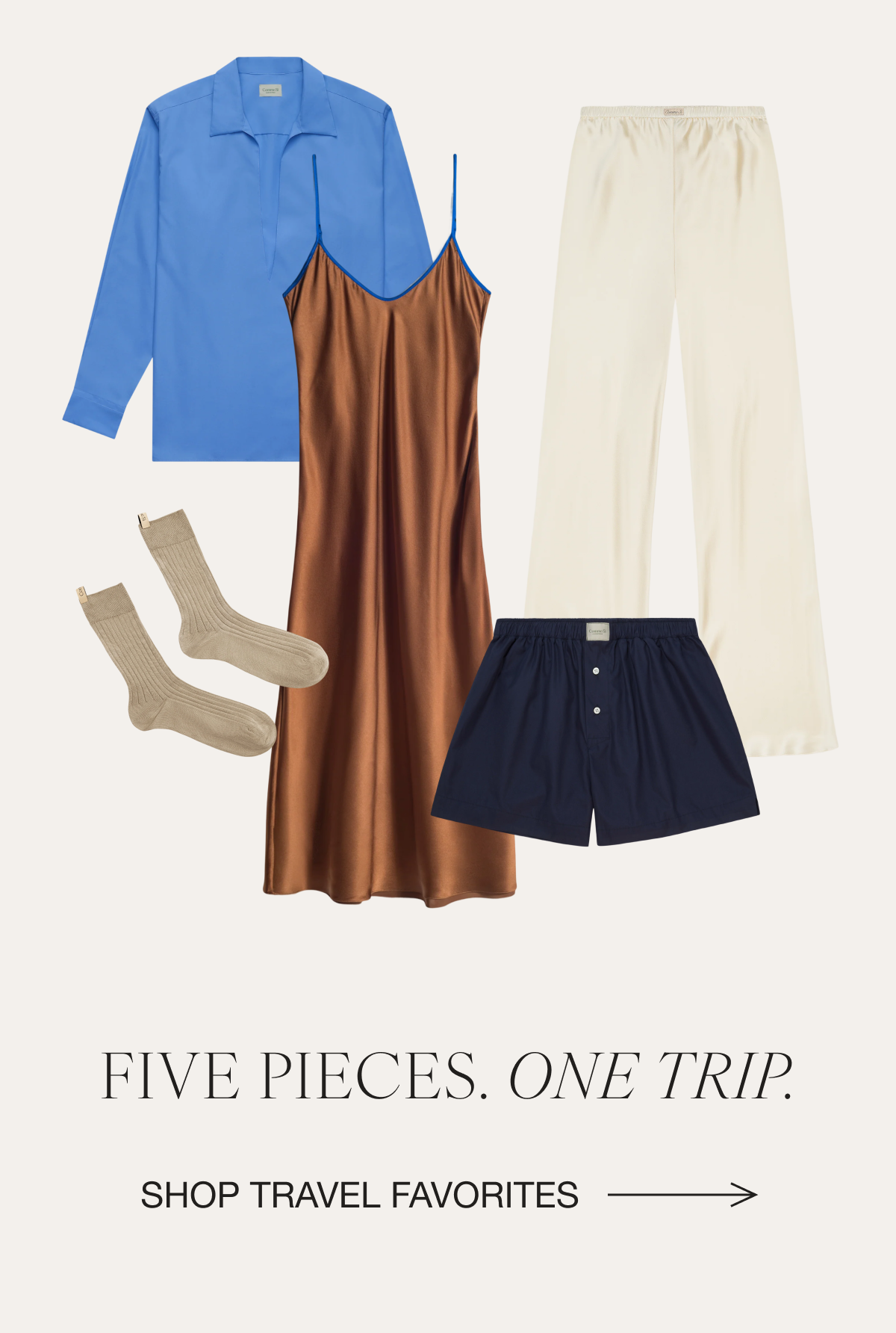 Pack less. Wear more.