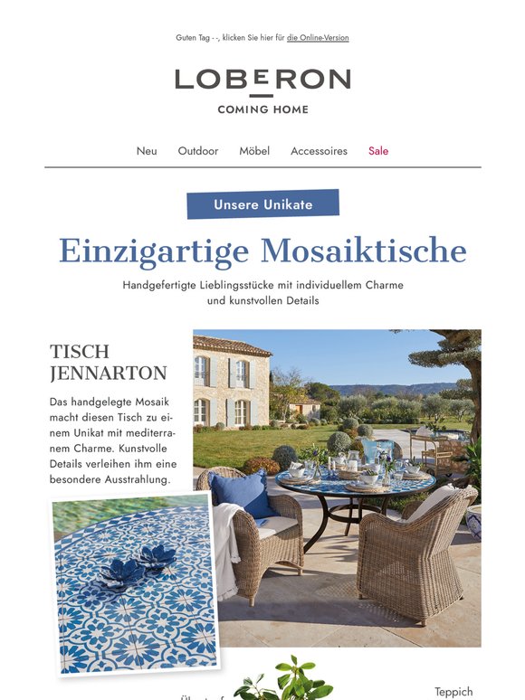 Handgefertigte Unikate: Unsere kunstvollen Mosaiktische 🤍