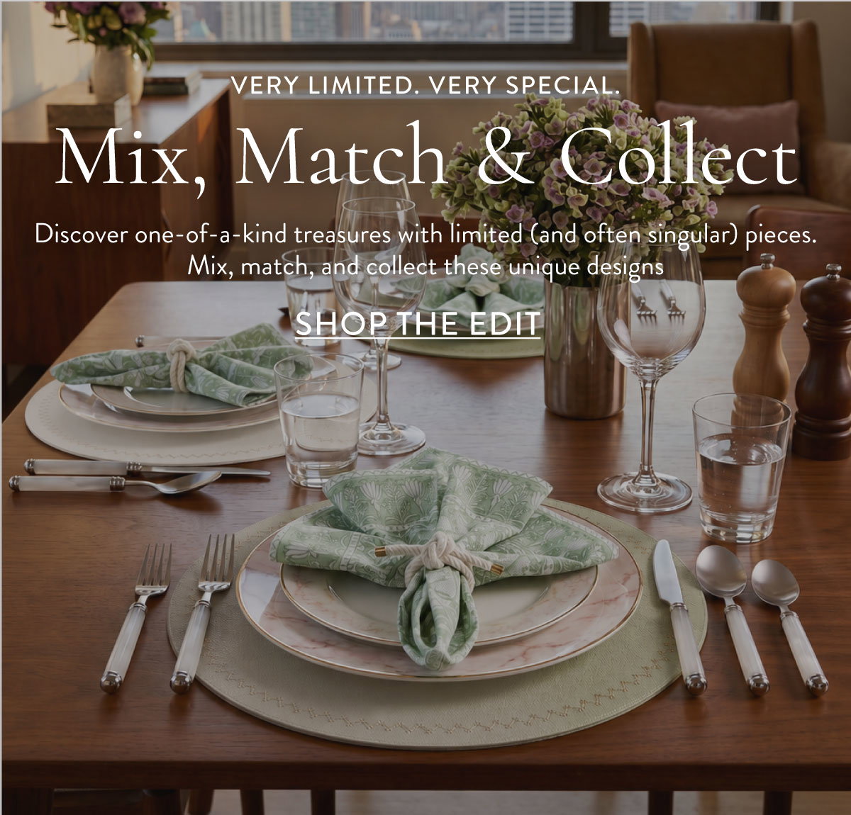 Placemats, Napkins and Glassware