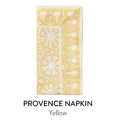 Provence Napkin in Yellow, Set of 4
