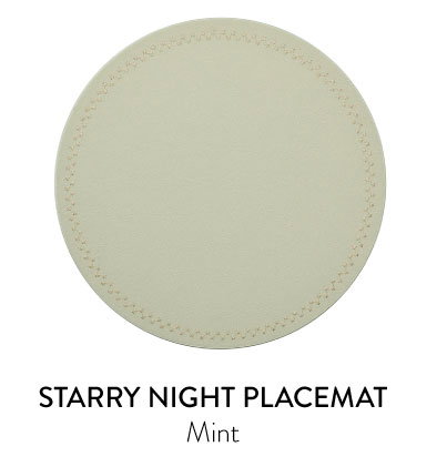Sample: Starry Night Placemat in Mint