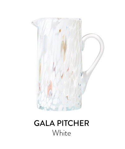 Gala Pitcher in White