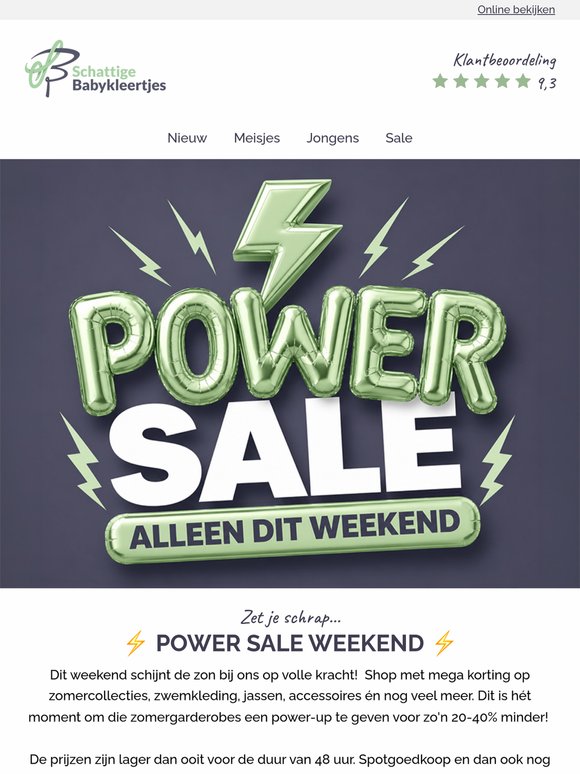 ⚡ POWER SALE is gestart ⚡