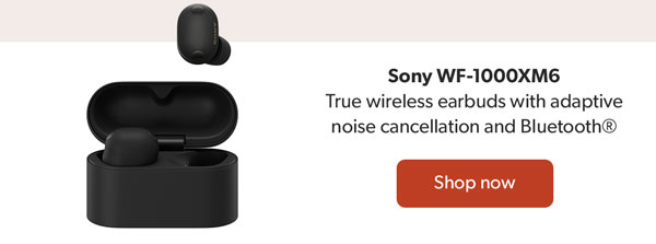 Sony WF-1000XM6 True wireless earbuds with adaptive noise cancellation and Bluetooth