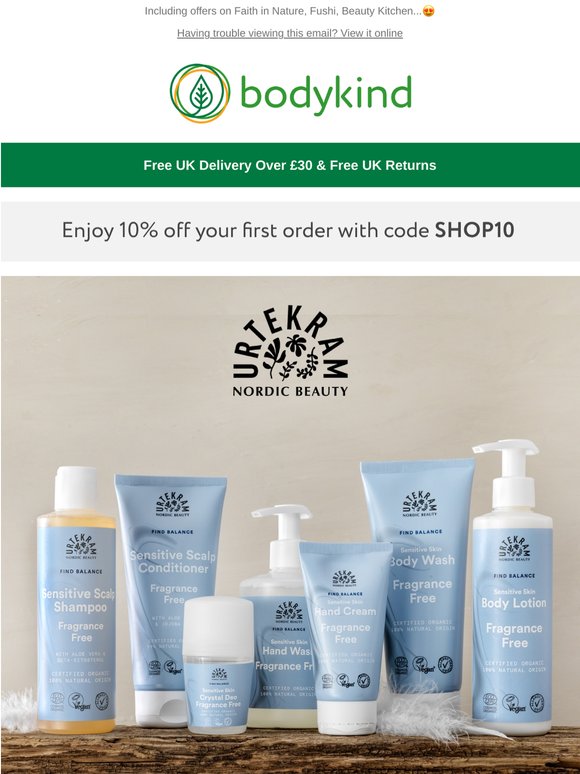 Enjoy 20% Off Fragrance-Free Beauty ✨