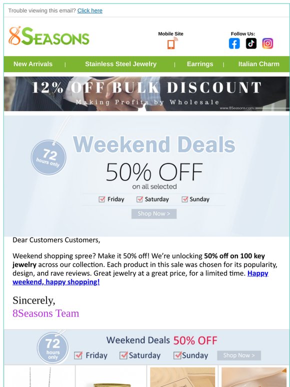 [Discount] Time for weekend, time to save on !