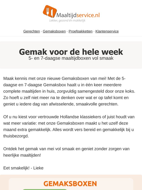 🍽️ Een week niet nadenken over koken? Dat kan gewoon