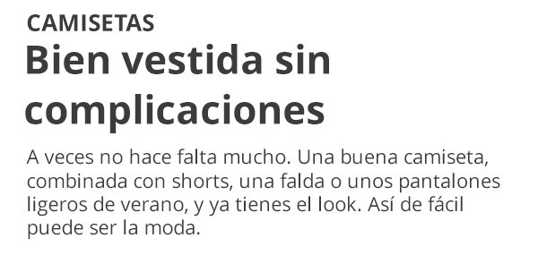 Encuentra la camiseta perfecta para cada día de verano