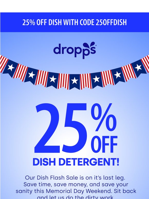 Don’t Forget The Dishes! 25% OFF Ends Soon