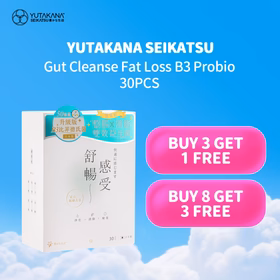 Yutakana Seikatsu Gut Cleanse Fat Loss B3 Probio 30PCS