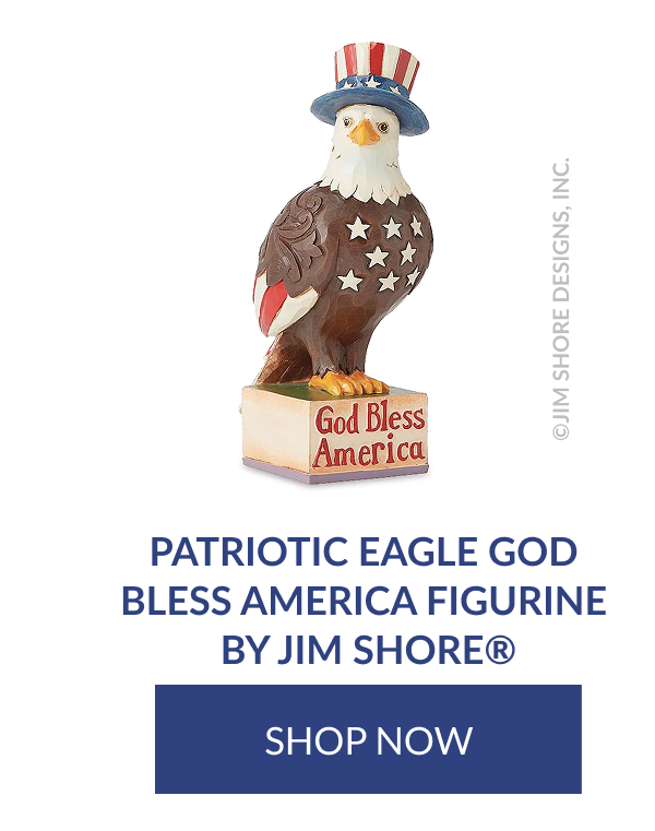 Patriotic Eagle God Bless America Figurine by Jim Shore®