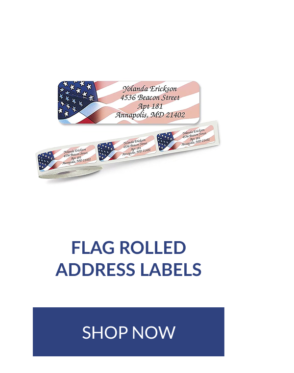 Flag Rolled Address Labels