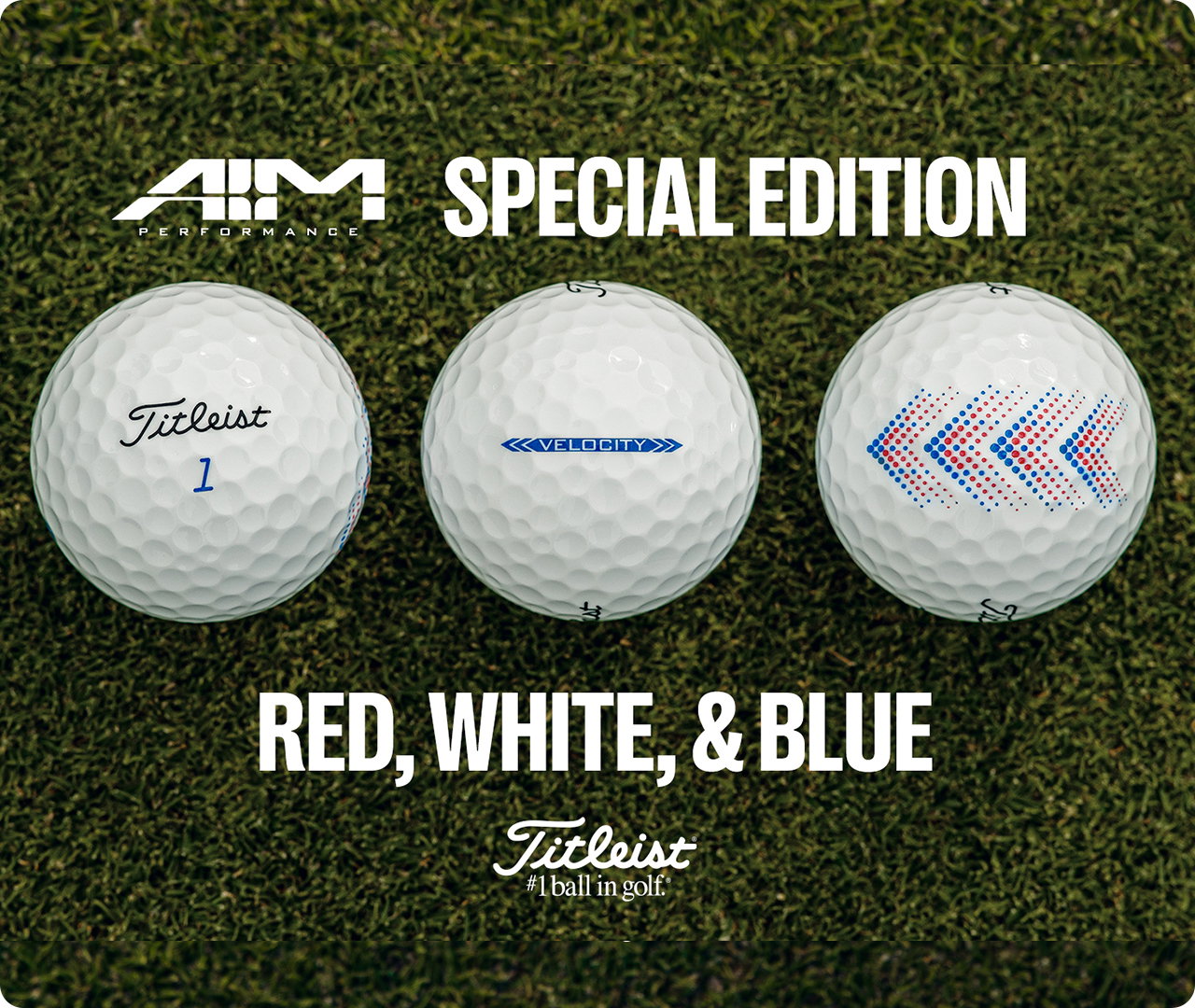 Titleist Velocity AIM USA Special Edition