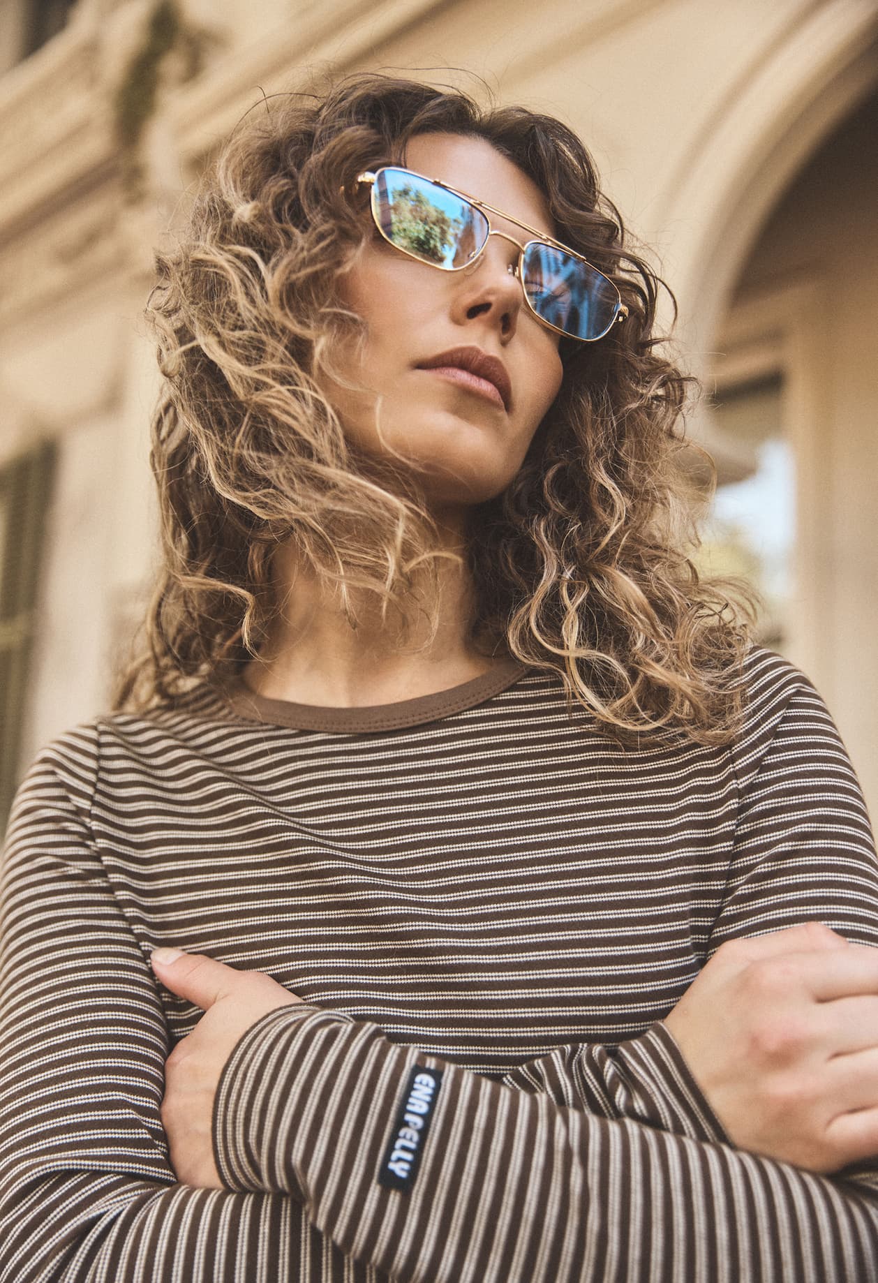 PIPER LONG SLEEVE STRIPE TOP