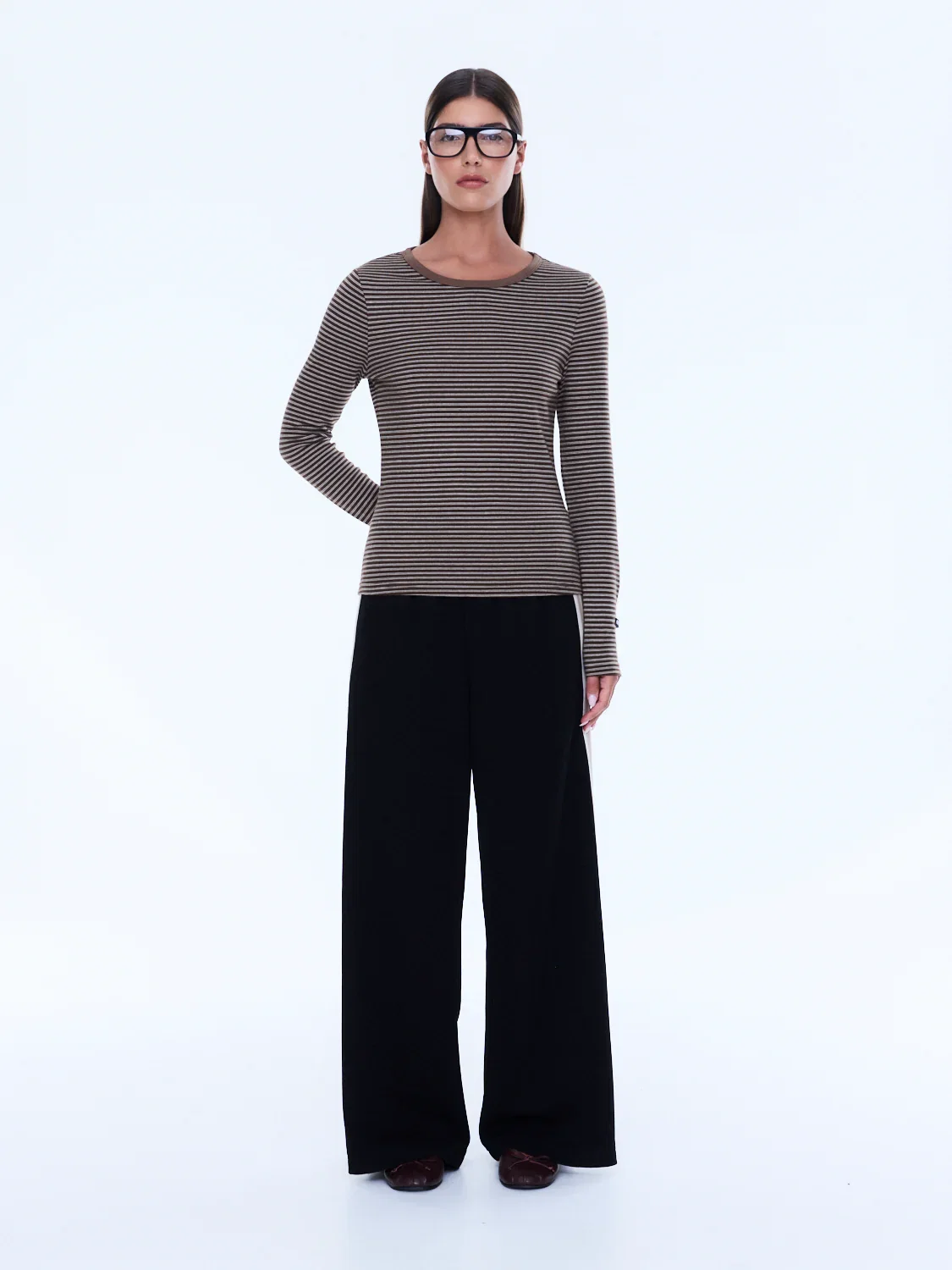 Image of PIPER LONG SLEEVE STRIPE TOP