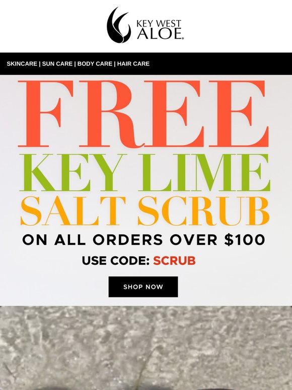 Free Salt Scrub: Offer Ends At Midnight!